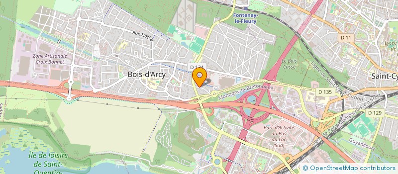 localisation de l'entreprise MONSIEUR MARTIN CHOINARD  BOIS-D'ARCY