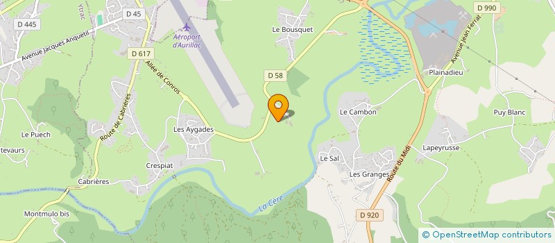 localisation de l'entreprise MONSIEUR MARTIN CHWALEK à VEZAC