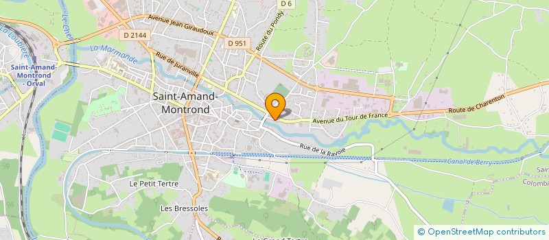 localisation de l'entreprise MONSIEUR MARTIN CORDINGLEY  SAINT-AMAND-MONTROND