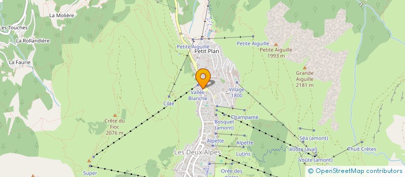 localisation de l'entreprise MONSIEUR MARTIN COUDERC à LES DEUX ALPES