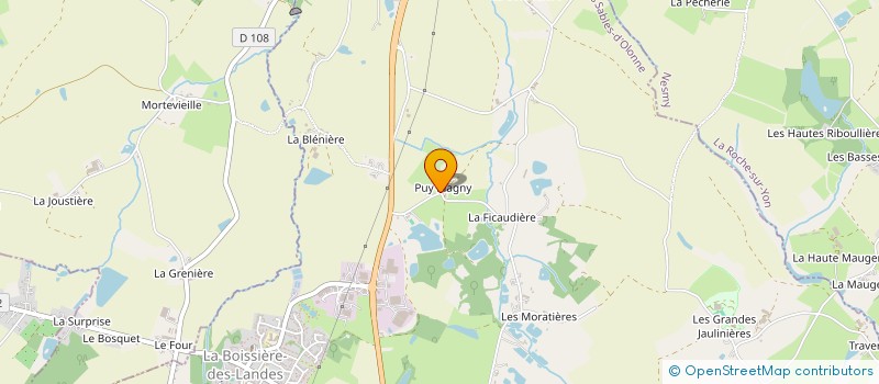localisation de l'entreprise MONSIEUR MARTIN COUTANT à LA BOISSIERE-DES-LANDES