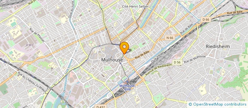 localisation de l'entreprise MONSIEUR MARTIN CREUSAT  MULHOUSE