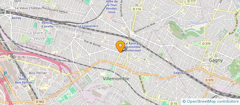localisation de l'entreprise MONSIEUR MARTIN CUAU-SCHENONE COELLO à VILLEMOMBLE