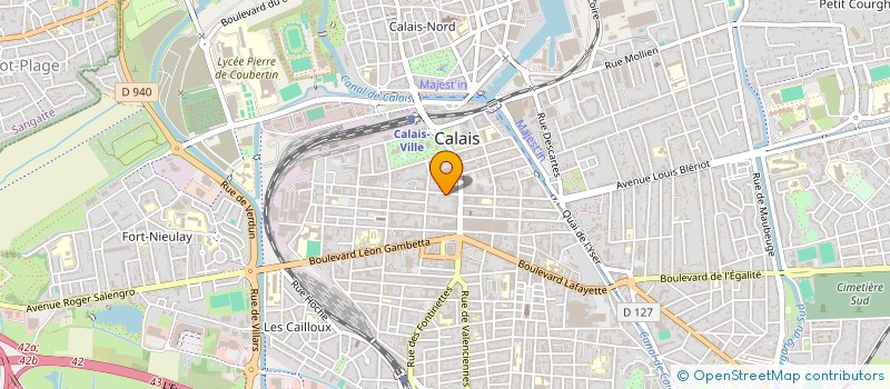 localisation de l'entreprise MONSIEUR MARTIN DARGUESSE  CALAIS