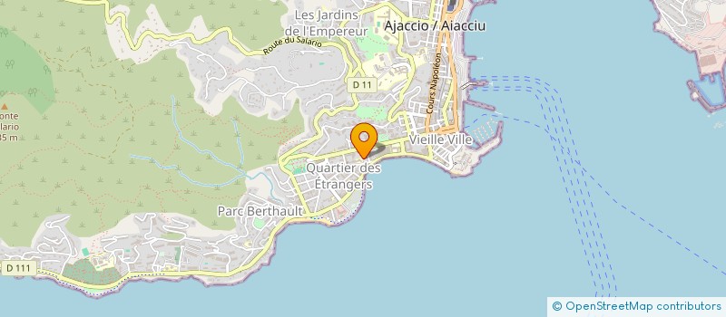 localisation de l'entreprise MONSIEUR MARTIN DE LA FOATA à AJACCIO