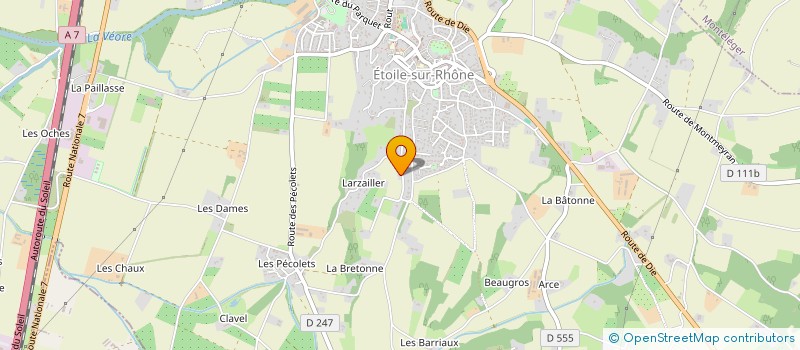 localisation de l'entreprise MONSIEUR MARTIN DELAMONTAGNE  ETOILE-SUR-RHONE