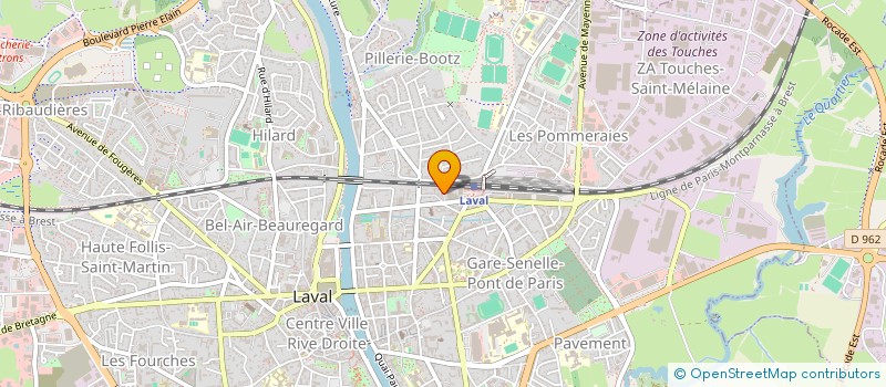 localisation de l'entreprise MONSIEUR MARTIN DELATTRE à LAVAL