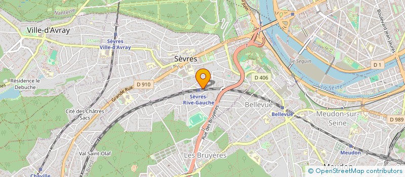 localisation de l'entreprise MONSIEUR MARTIN DEOTTO à SEVRES