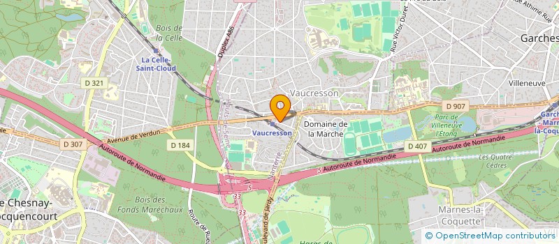 localisation de l'entreprise MONSIEUR MARTIN DEPALLE  VAUCRESSON