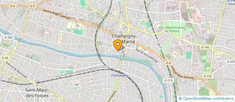 localisation de l'entreprise MONSIEUR MARTIN DEPEUX à CHAMPIGNY-SUR-MARNE