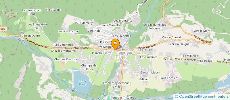 localisation de l'entreprise MONSIEUR MARTIN DESVIGNES  TANINGES