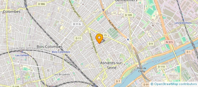 localisation de l'entreprise MONSIEUR MARTIN DINERAMA  ASNIERES-SUR-SEINE