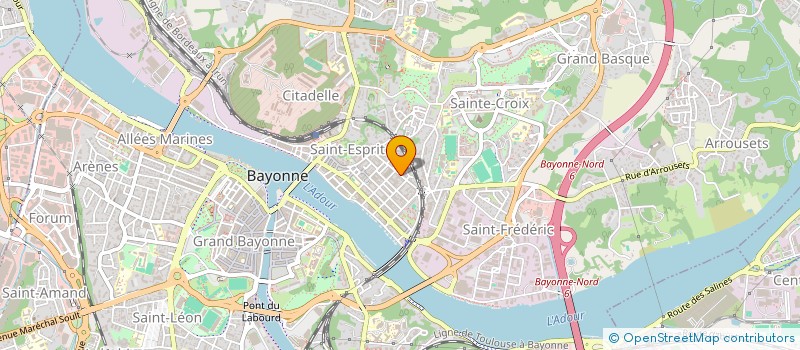 localisation de l'entreprise MONSIEUR MARTIN DU BREIL à BAYONNE