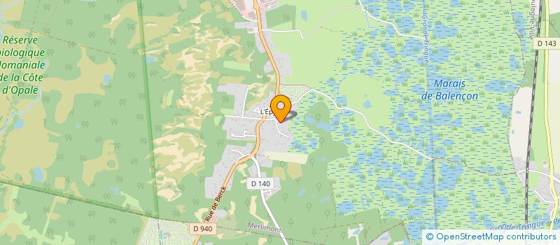 localisation de l'entreprise MONSIEUR MARTIN DUHAMEL  MERLIMONT