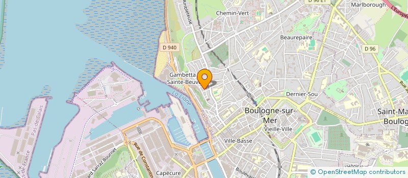 localisation de l'entreprise MONSIEUR MARTIN DUMONT  BOULOGNE-SUR-MER