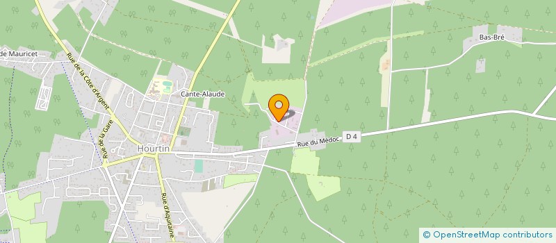 localisation de l'entreprise MONSIEUR MARTIN DUROUSSEAU  HOURTIN