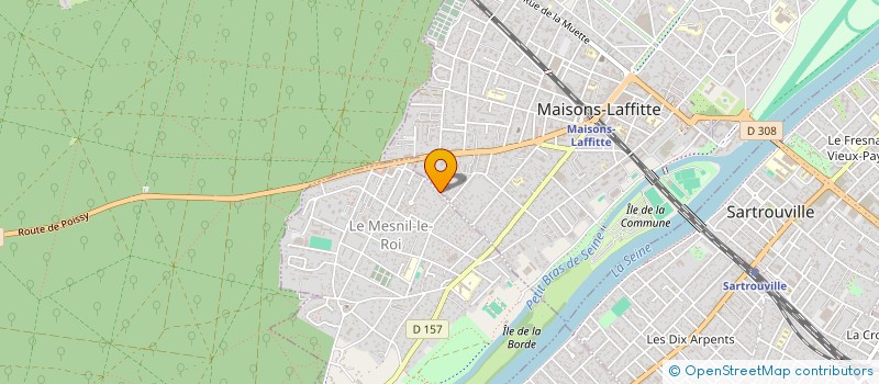 localisation de l'entreprise MONSIEUR MARTIN DUVERNEUIL à MAISONS-LAFFITTE