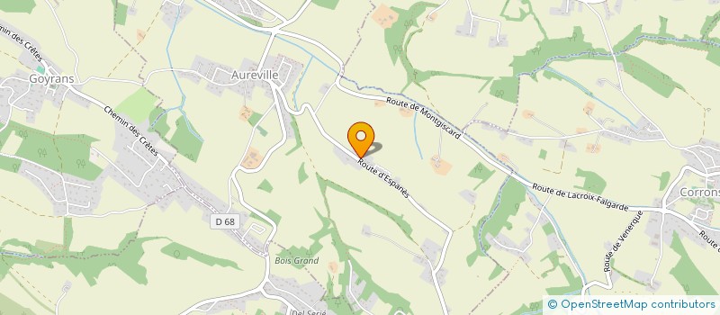 localisation de l'entreprise MONSIEUR MARTIN FABRE  AUREVILLE