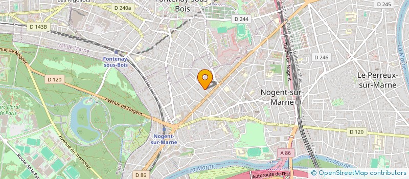 localisation de l'entreprise MONSIEUR MARTIN FALLOUX  NOGENT-SUR-MARNE