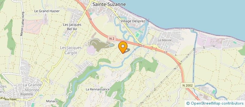 localisation de l'entreprise MONSIEUR MARTIN FERRAND  SAINTE-SUZANNE