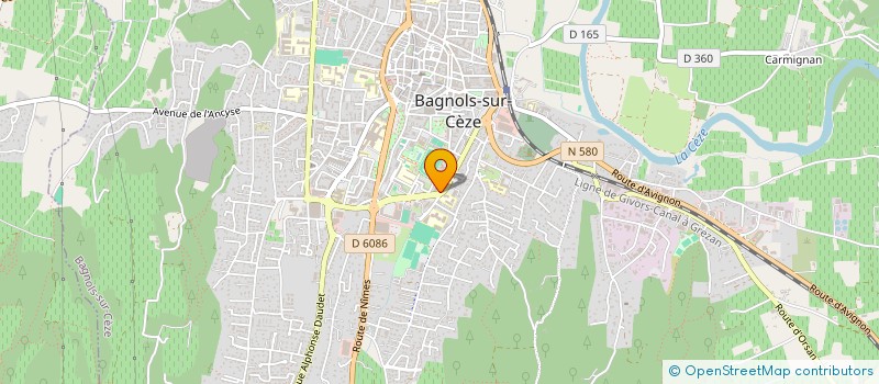 localisation de l'entreprise MONSIEUR MARTIN FOREST  BAGNOLS-SUR-CEZE