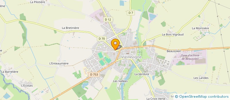 localisation de l'entreprise MONSIEUR MARTIN FORTINEAU  VIEILLEVIGNE