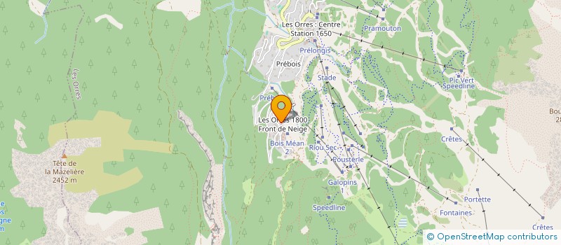 localisation de l'entreprise MONSIEUR MARTIN GAC  LES ORRES