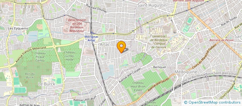 localisation de l'entreprise MONSIEUR MARTIN GAGNAIRE  MERIGNAC