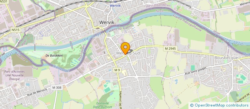 localisation de l'entreprise MONSIEUR MARTIN GALLOO  WERVICQ-SUD