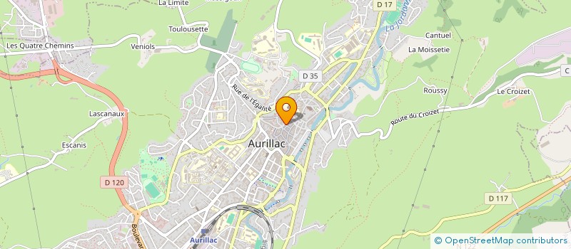 localisation de l'entreprise MONSIEUR MARTIN GAMONET à AURILLAC