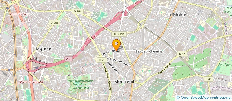 localisation de l'entreprise MONSIEUR MARTIN GARANGER  MONTREUIL