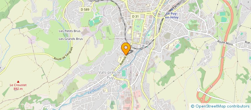 localisation de l'entreprise MONSIEUR MARTIN GERARD  VALS-PRES-LE-PUY