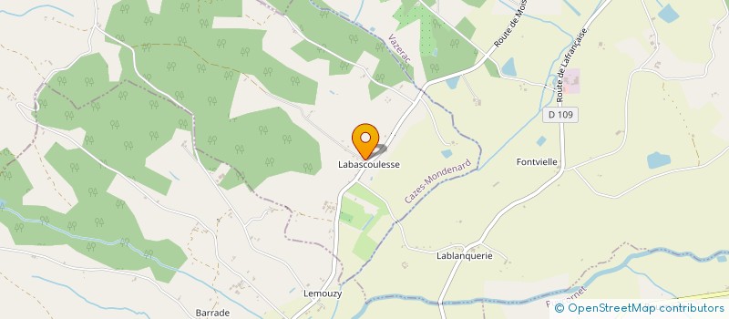 localisation de l'entreprise MONSIEUR MARTIN GIGANTE  CAZES-MONDENARD