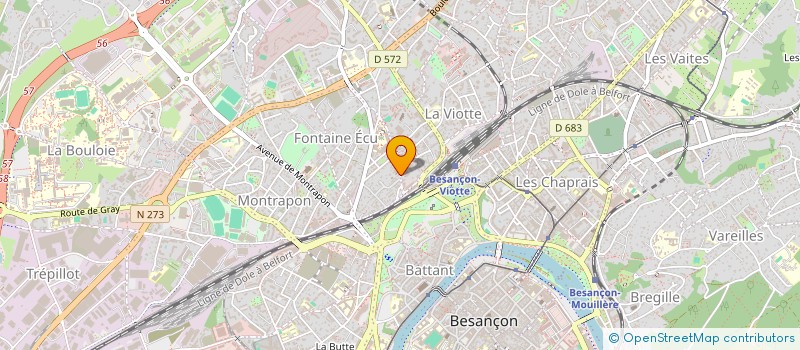 localisation de l'entreprise MONSIEUR MARTIN GIRARD  BESANCON