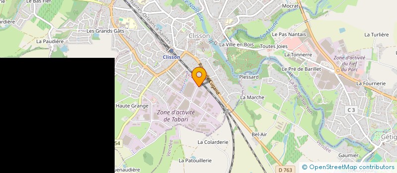 localisation de l'entreprise MONSIEUR MARTIN GIRAUD à CLISSON