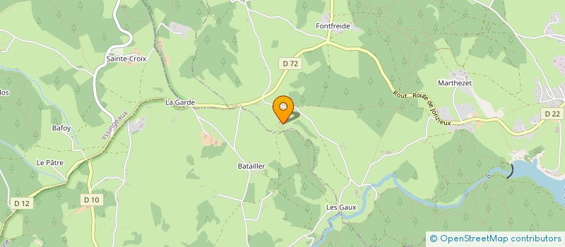 localisation de l'entreprise MONSIEUR MARTIN GIRAUD  SAINT-GENEST-MALIFAUX