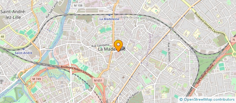 localisation de l'entreprise MONSIEUR MARTIN GOETHALS à LA MADELEINE