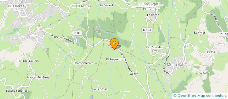 localisation de l'entreprise MONSIEUR MARTIN GOUBAND  COTTANCE