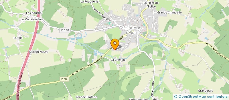 localisation de l'entreprise MONSIEUR MARTIN GUILLOT  SAINT-MARS-D'OUTILLE