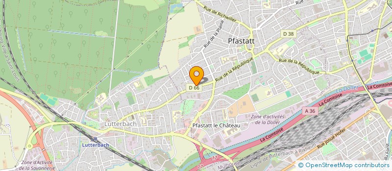 localisation de l'entreprise MONSIEUR MARTIN GUINOT  PFASTATT