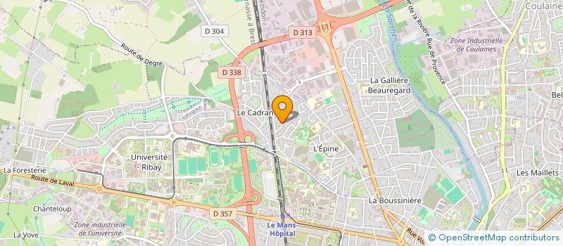 localisation de l'entreprise MONSIEUR MARTIN HAMEAU  LE MANS