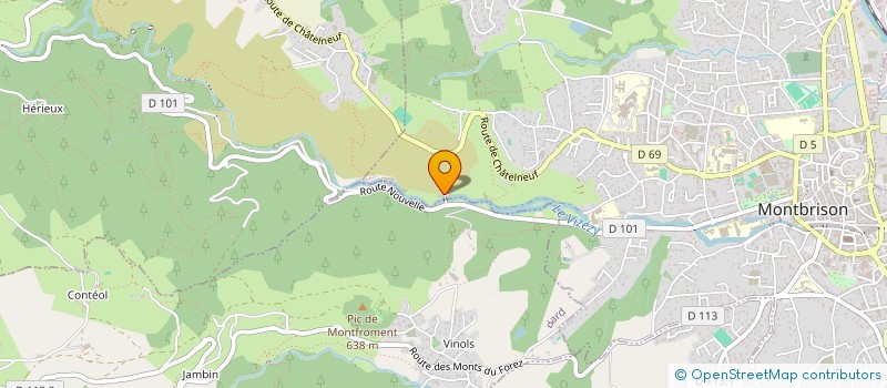 localisation de l'entreprise MONSIEUR MARTIN HARTER  MONTBRISON