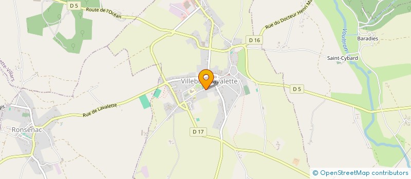 localisation de l'entreprise MONSIEUR MARTIN HAUXWELL à VILLEBOIS-LAVALETTE