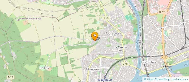 localisation de l'entreprise MONSIEUR MARTIN HENRY  MAURECOURT