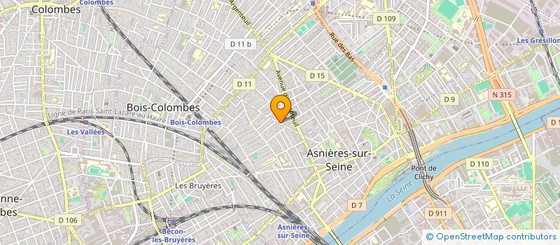 localisation de l'entreprise MONSIEUR MARTIN HERBERT  ASNIERES-SUR-SEINE