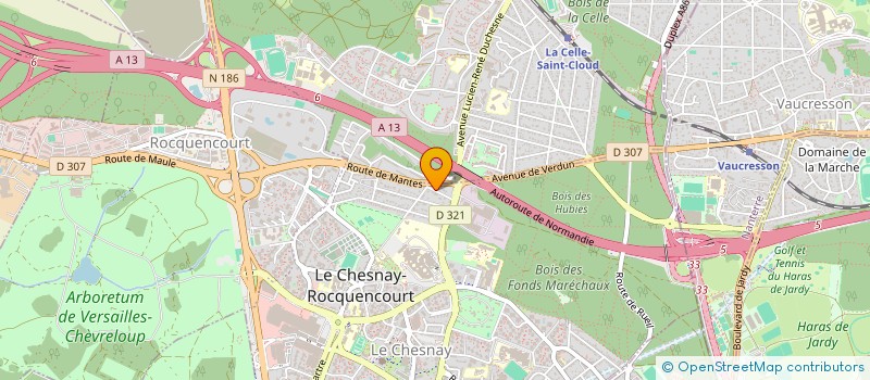 localisation de l'entreprise MONSIEUR MARTIN HERON  LE CHESNAY-ROCQUENCOURT