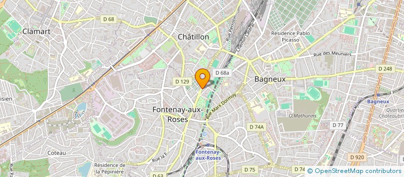 localisation de l'entreprise MONSIEUR MARTIN HERVOUET à FONTENAY-AUX-ROSES