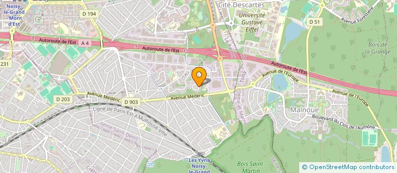 localisation de l'entreprise MONSIEUR MARTIN HOFF  NOISY-LE-GRAND