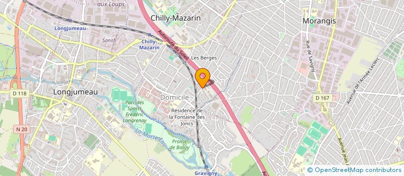 localisation de l'entreprise MONSIEUR MARTIN HOTE  CHILLY-MAZARIN