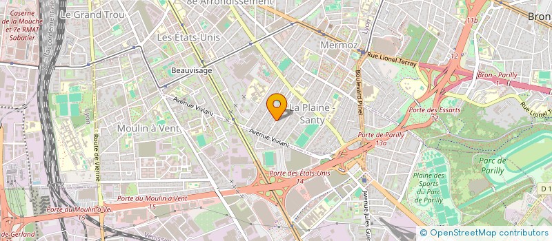 localisation de l'entreprise MONSIEUR MARTIN HUBERT  LYON